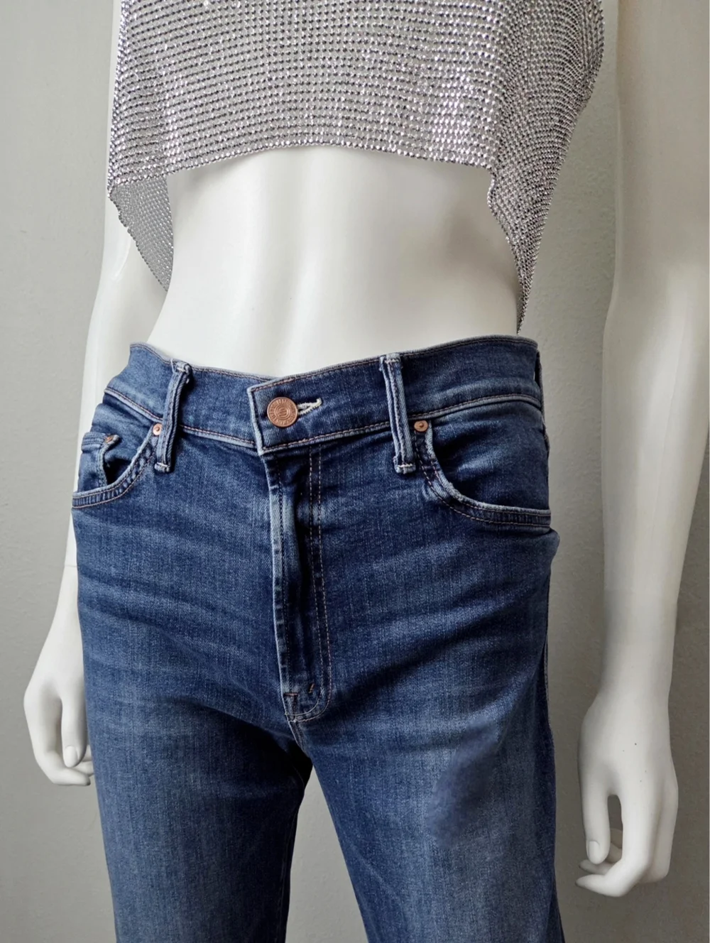 MOTHER The Outsider Ankle Jeans, Walking On Coals Wash, Size 30 - Picture 2 of 16
